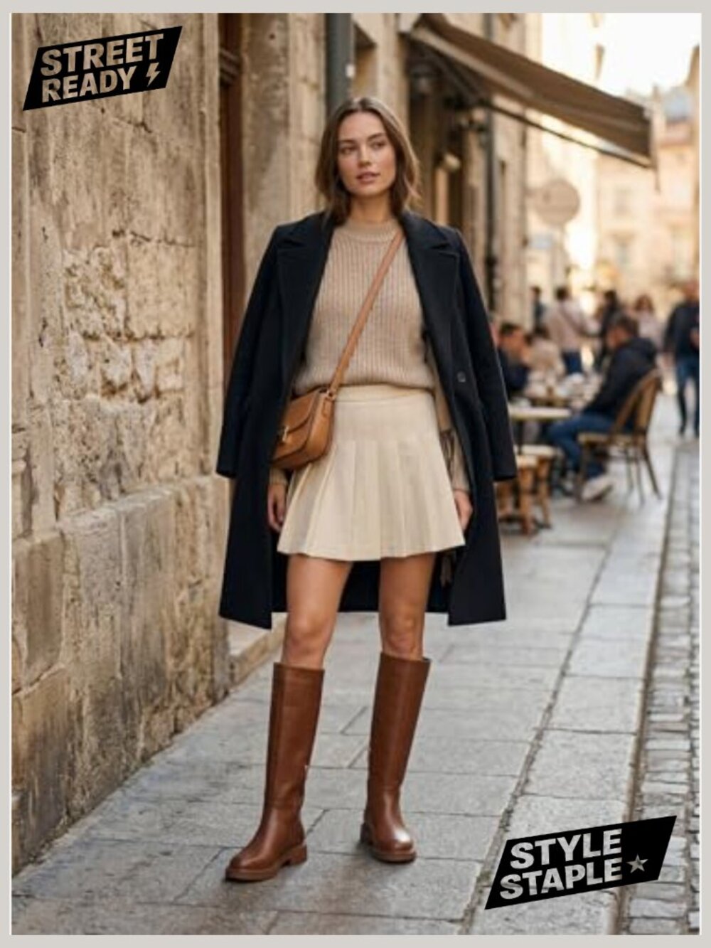 Knee High Chelsea Boots - Round Toe Chunky Low Heel Riding Boots with Inside - Picture 5 of 7
